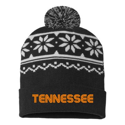 Tennessee Tn Orange USA-Made Snowflake Beanie