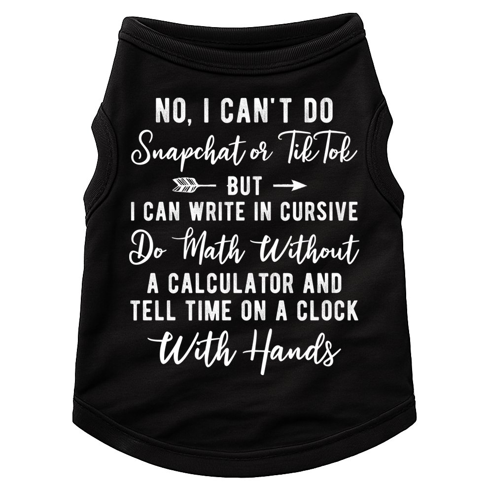 Tell Time On A Clock With Hands Doggie Tank