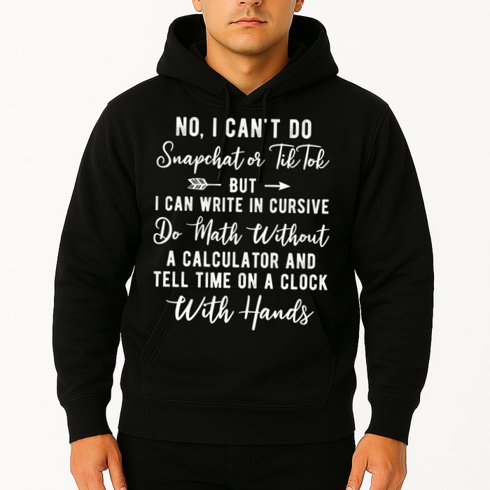 Tell Time On A Clock With Hands Hoodie