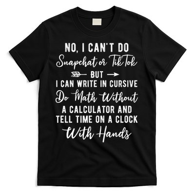 Tell Time On A Clock With Hands T-Shirt