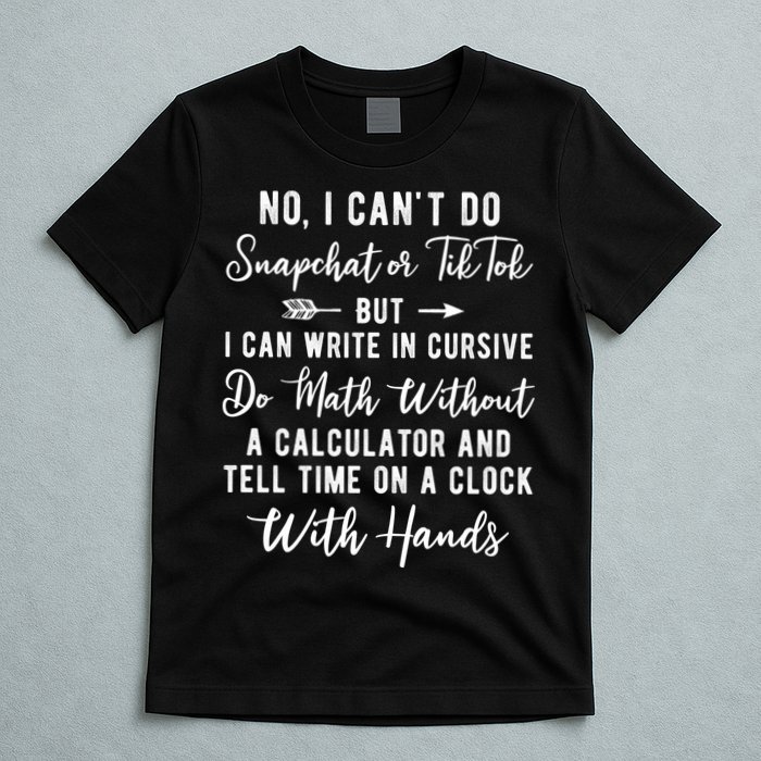 Tell Time On A Clock With Hands T-Shirt