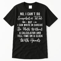 Tell Time On A Clock With Hands Tall T-Shirt