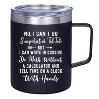 Tell Time On A Clock With Hands 12oz Stainless Steel Coffee Mug