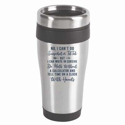 Tell Time On A Clock With Hands 16oz Travel Tumbler