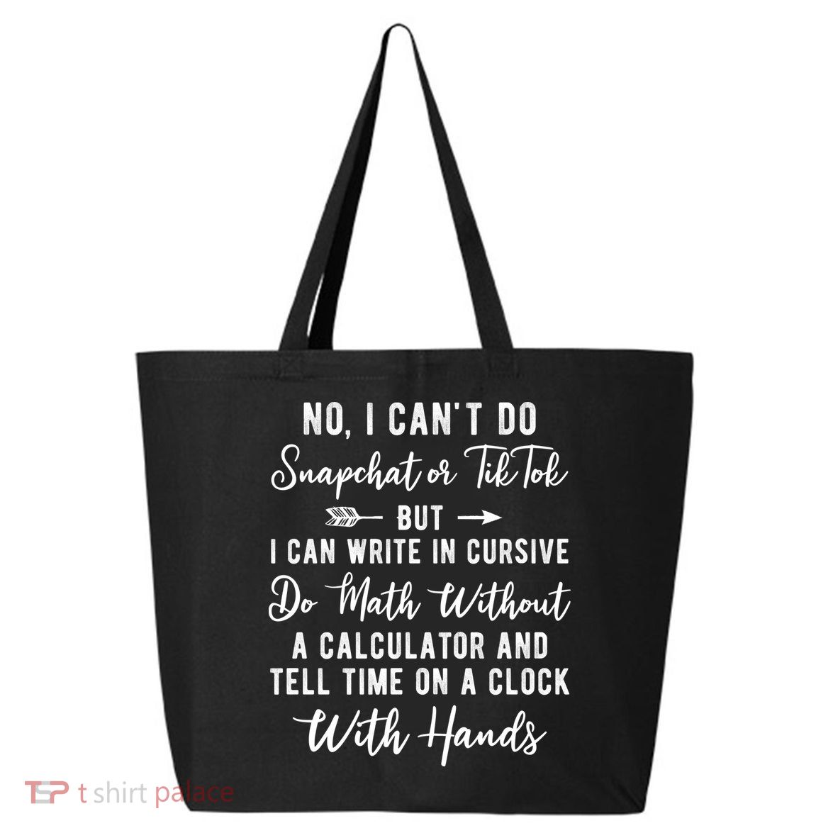 Tell Time On A Clock With Hands 25L Jumbo Tote