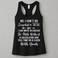 Tell Time On A Clock With Hands Womens Tank Top