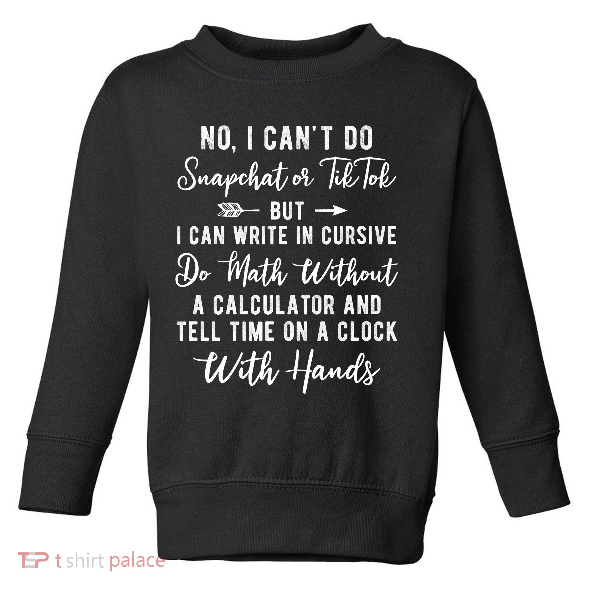 Tell Time On A Clock With Hands Toddler Sweatshirt