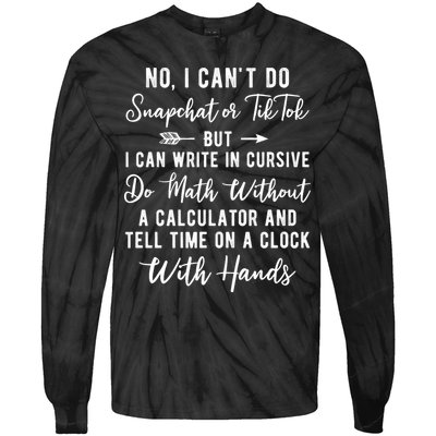 Tell Time On A Clock With Hands Tie-Dye Long Sleeve Shirt