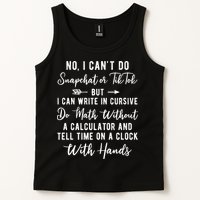 Tell Time On A Clock With Hands Tank Top