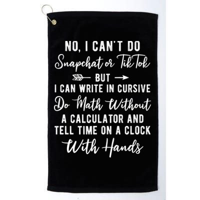 Tell Time On A Clock With Hands Golf Towel