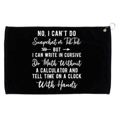 Tell Time On A Clock With Hands Grommeted Golf Towel