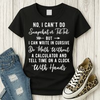 Tell Time On A Clock With Hands Womens T-Shirt