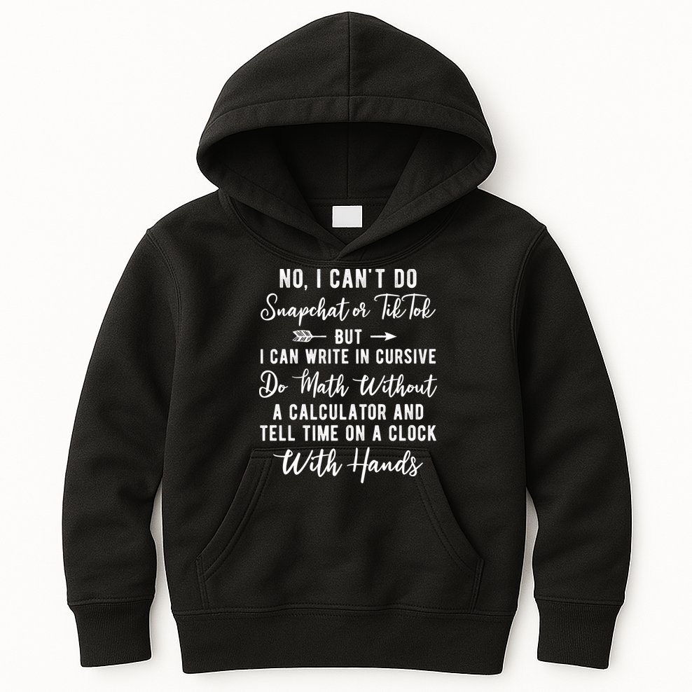 Tell Time On A Clock With Hands Kids Hoodie