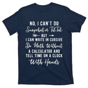 Tell Time On A Clock With Hands T-Shirt