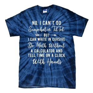 Tell Time On A Clock With Hands Tie-Dye T-Shirt