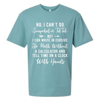 Tell Time On A Clock With Hands Sueded Cloud Jersey T-Shirt