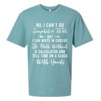 Tell Time On A Clock With Hands Sueded Cloud Jersey T-Shirt