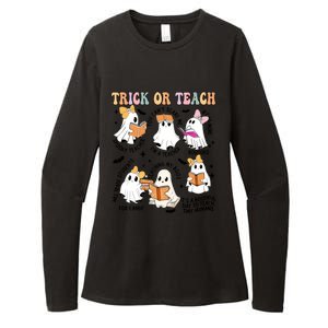 Teacher Trick Or Teach Reading Teacher Teaching My Boos Gift Womens CVC Long Sleeve Shirt