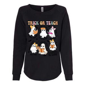 Teacher Trick Or Teach Reading Teacher Teaching My Boos Gift Womens California Wash Sweatshirt