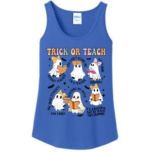 Teacher Trick Or Teach Reading Teacher Teaching My Boos Gift Ladies Essential Tank