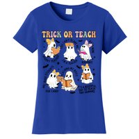 Teacher Trick Or Teach Reading Teacher Teaching My Boos Gift Women's T-Shirt