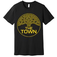 The Town Oak Tree (Yellow) Oakland California Premium T-Shirt