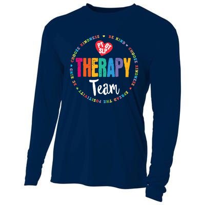 Therapy Team PT OT SLP Physical Occupational Therapist Cooling Performance Long Sleeve Crew