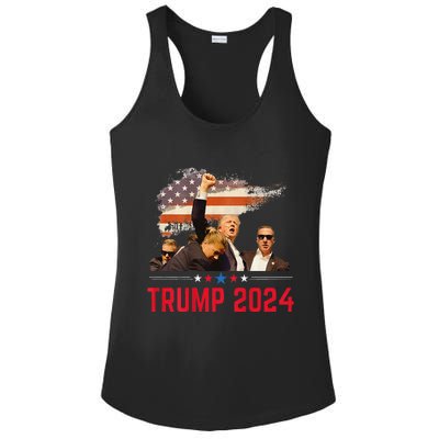 Trump Trending Political Trump 2024 Election Ladies PosiCharge Competitor Racerback Tank