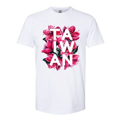 Taiwan Taiwanese Proud Plum Blossom Flowers National Pride Gift Softstyle® CVC T-Shirt