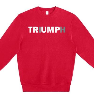 Trump Triumph Patriotic Premium Crewneck Sweatshirt