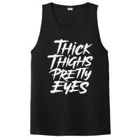 Thick Thighs Pretty Eyes Big Gym Fitness PosiCharge Competitor Tank