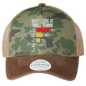 Table Tennis Player Joke For Ping Pong Legacy Tie Dye Trucker Hat