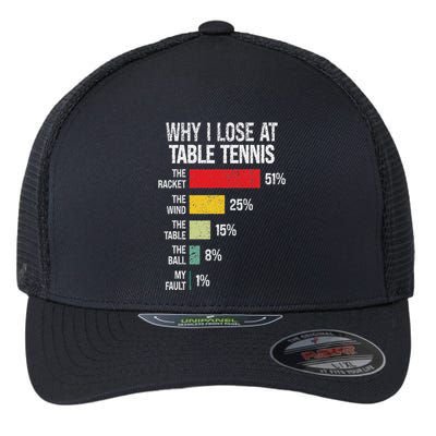Table Tennis Player Joke For Ping Pong Flexfit Unipanel Trucker Cap