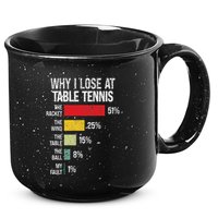 Table Tennis Player Joke For Ping Pong 15oz Campfire Ceramic Mug