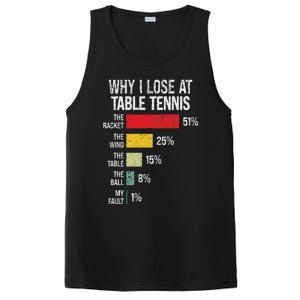 Table Tennis Player Joke For Ping Pong PosiCharge Competitor Tank