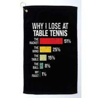 Table Tennis Player Joke For Ping Pong Golf Towel