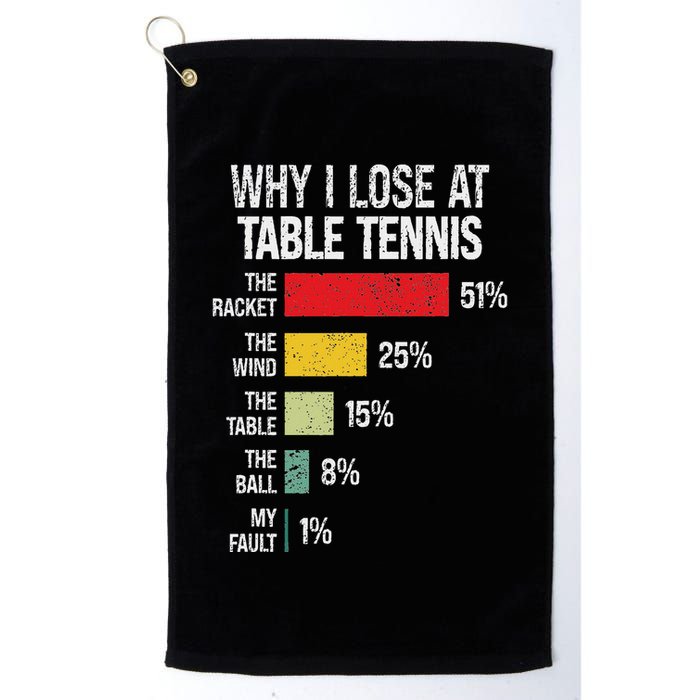 Table Tennis Player Joke For Ping Pong Golf Towel