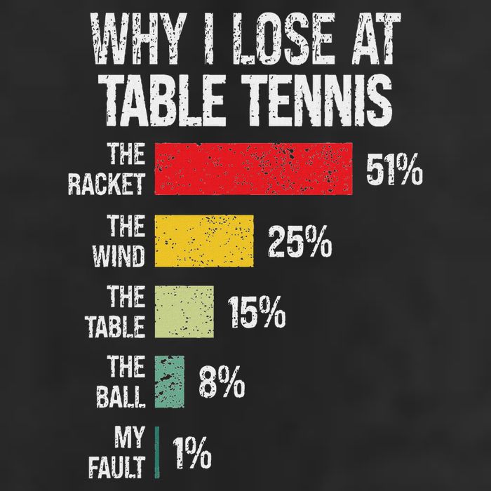 Table Tennis Player Joke For Ping Pong Golf Towel
