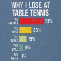 Table Tennis Player Joke For Ping Pong Garment-Dyed Sweatshirt