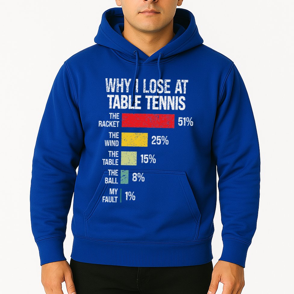 Table Tennis Player Joke For Ping Pong Hoodie