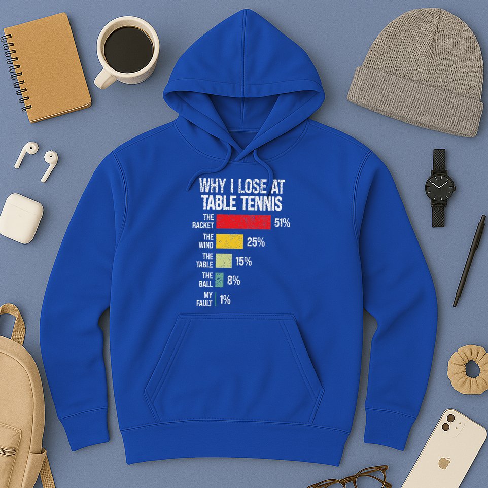 Table Tennis Player Joke For Ping Pong Hoodie