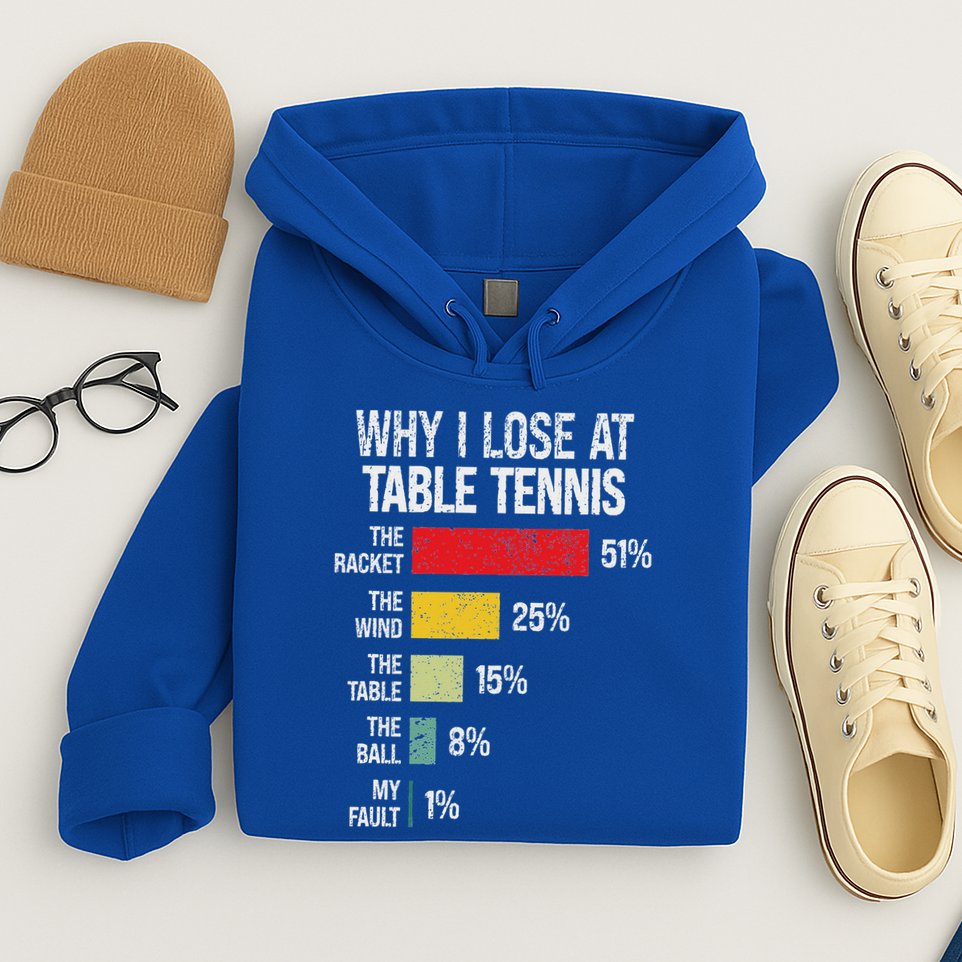 Table Tennis Player Joke For Ping Pong Hoodie