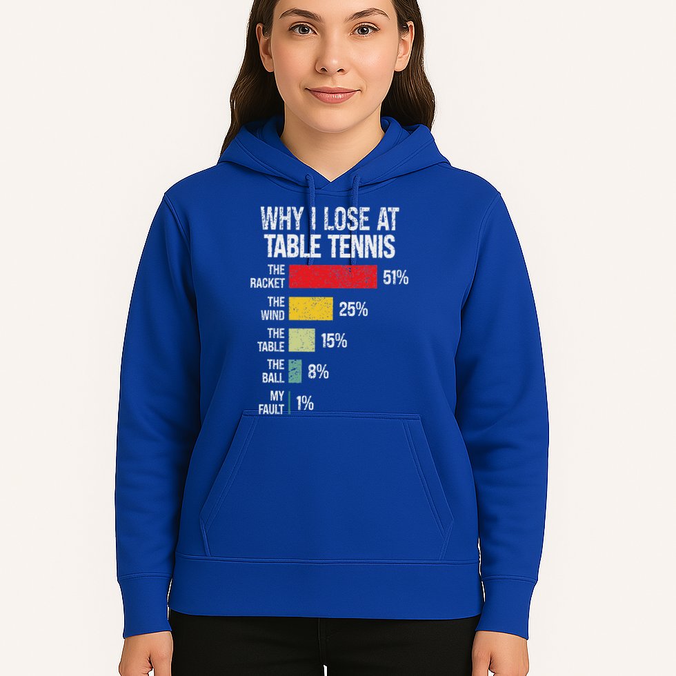 Table Tennis Player Joke For Ping Pong Hoodie