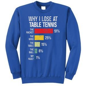 Table Tennis Player Joke For Ping Pong Sweatshirt