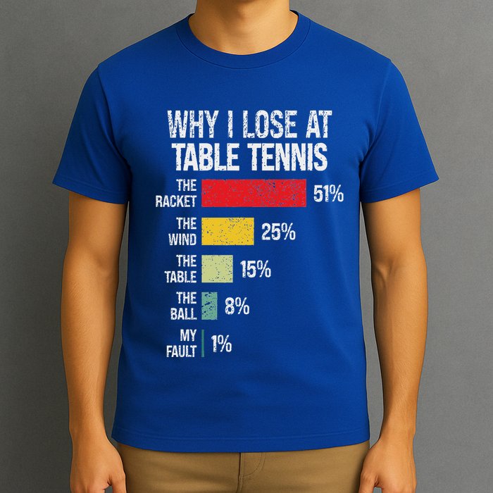 Table Tennis Player Joke For Ping Pong T-Shirt