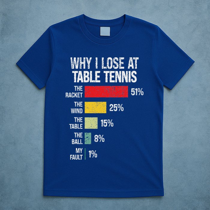 Table Tennis Player Joke For Ping Pong T-Shirt