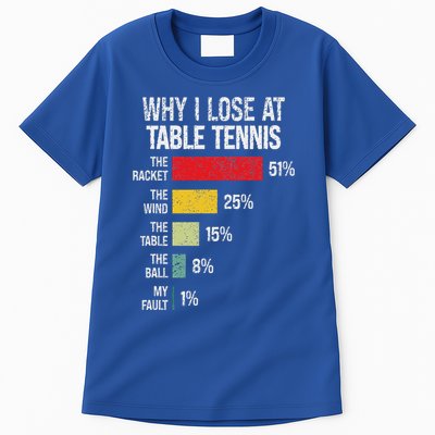 Table Tennis Player Joke For Ping Pong Tall T-Shirt