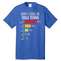 Table Tennis Player Joke For Ping Pong Tall T-Shirt