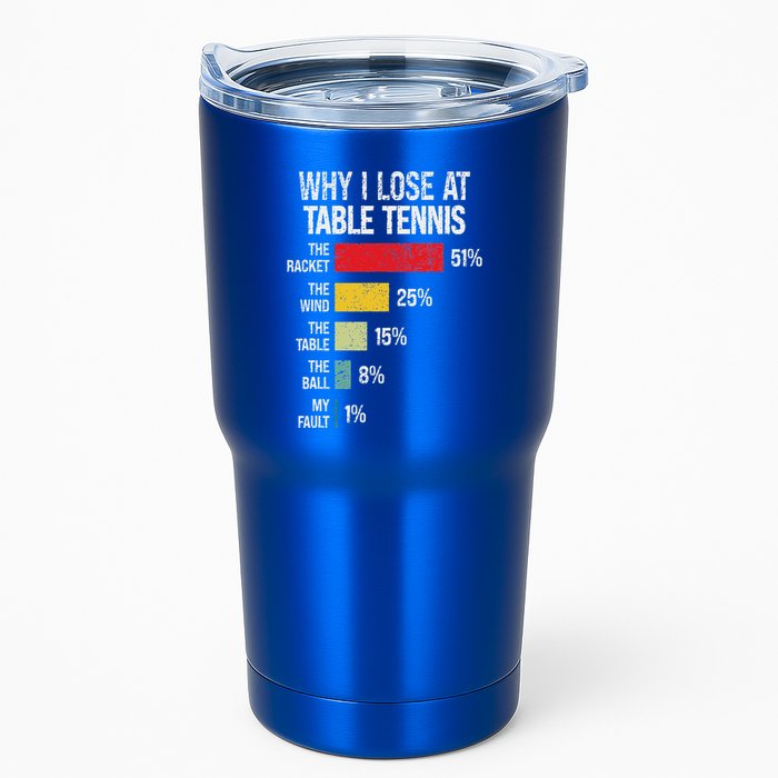 Table Tennis Player Joke For Ping Pong Tumbler