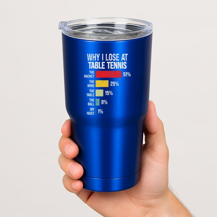 Table Tennis Player Joke For Ping Pong Tumbler